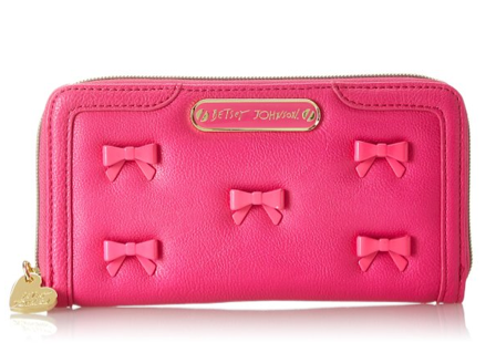 Betsey Johnson Little Bow Chic Zip Around Wallet