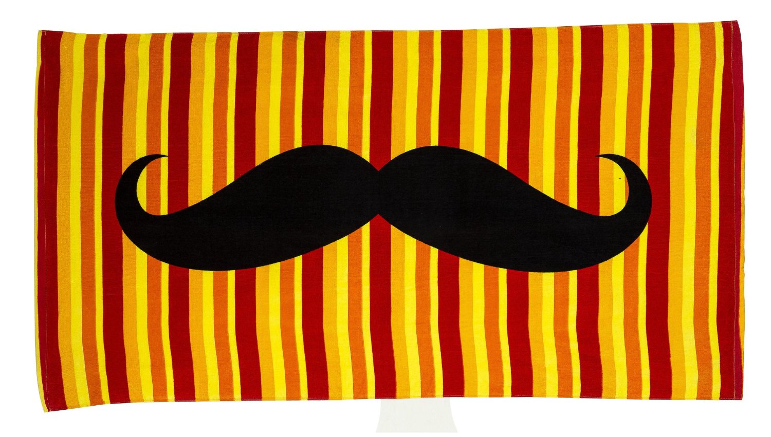 Simple Deluxe Oversized Mustache Beach Towel