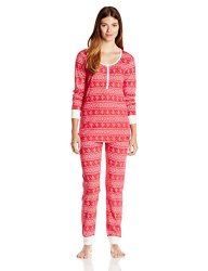 Tommy Hilfiger Women’s Two-Piece Printed Pajama Set