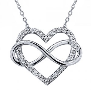Heart-in-Infinity Pendant Necklace