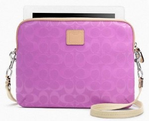 Coach Beach Colored Pvc Tablet Crossbody