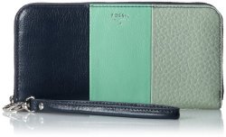 Fossil Sydney Patchwork Zip Clutch Wallet