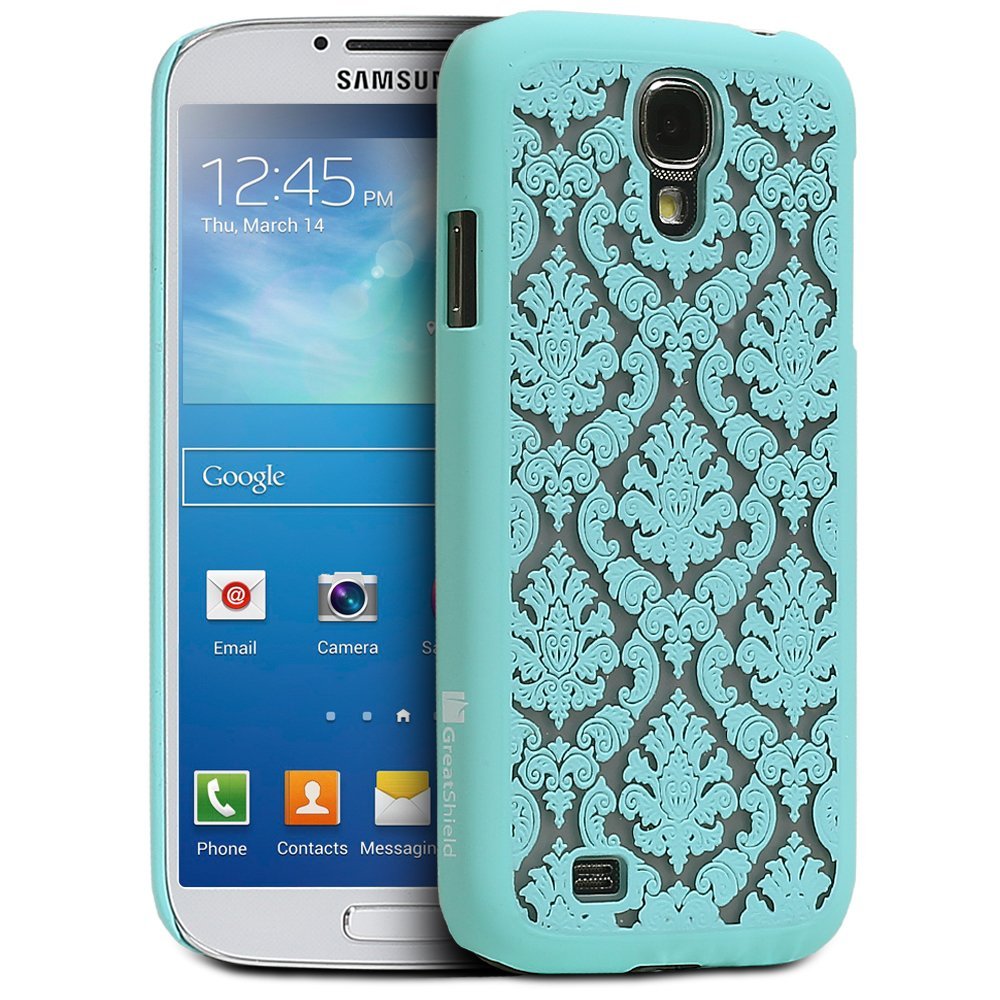 GreatShield TACT Design Pattern Rubber Coating Ultra Slim Fit Hard Case Cover for Samsung Galaxy S4