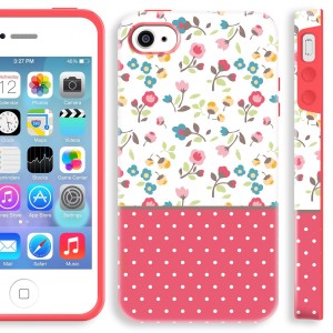 Akna Glamour Series Flexible TPU Soft Back Case for iPhone 4 4S