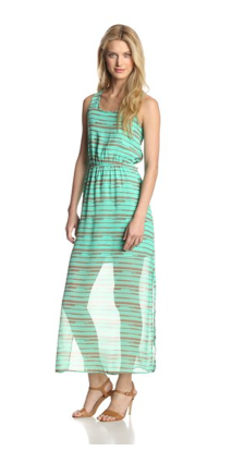 Olive & Oak Women’s Chiffon Printed Tank Maxi Dress