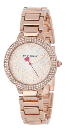 Betsey Johnson Women’s BJ00235-02 Rose Gold-Tone Bracelet Watch