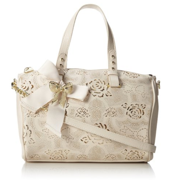 Betsey Johnson Racey Lacey Satchel Top Handle Bag