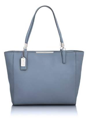 Coach Madison East/west Tote In Saffiano Leather