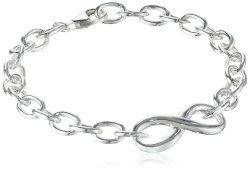 Sterling Silver Infinity Link Bracelet