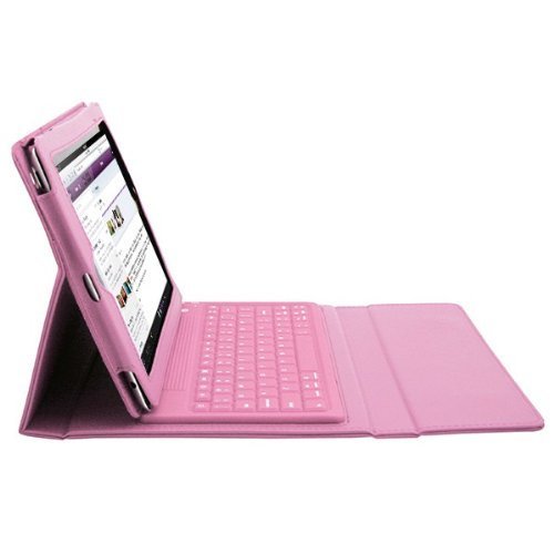 Pink Leather Case  Wireless Keyboard