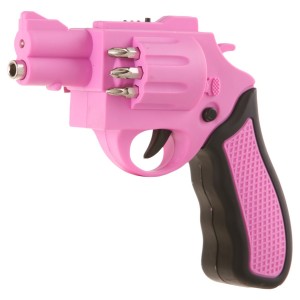 Pink Revolver Shaped Screwdriver