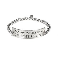 Latitude Longitude Bracelet