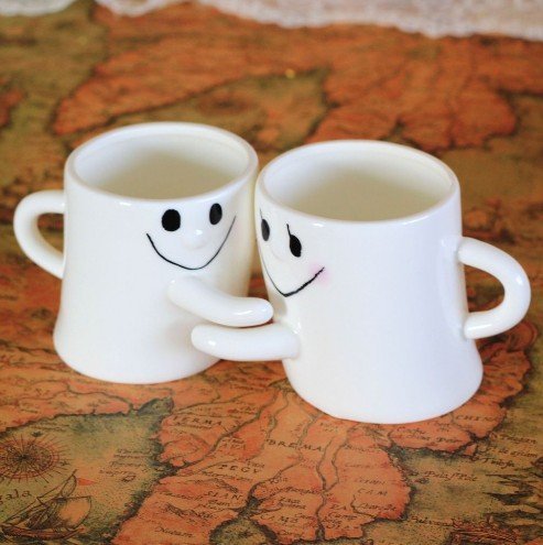 City Block Adorable Couple Mug